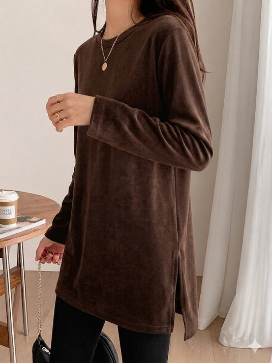 Plain Brown Long Shirt