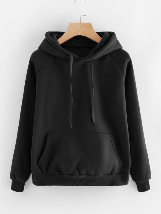 Plain Black Hoodie