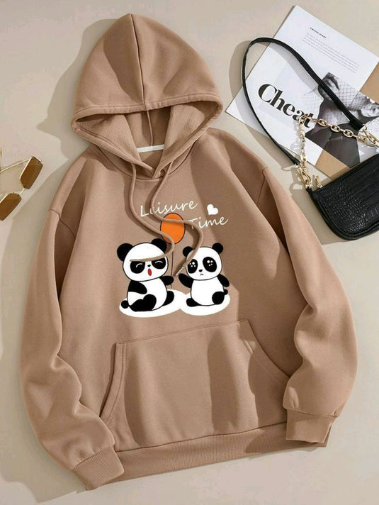 Camil Panda Printed Hoodie