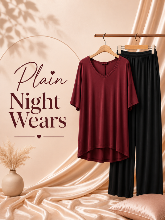 Plain Night Suits