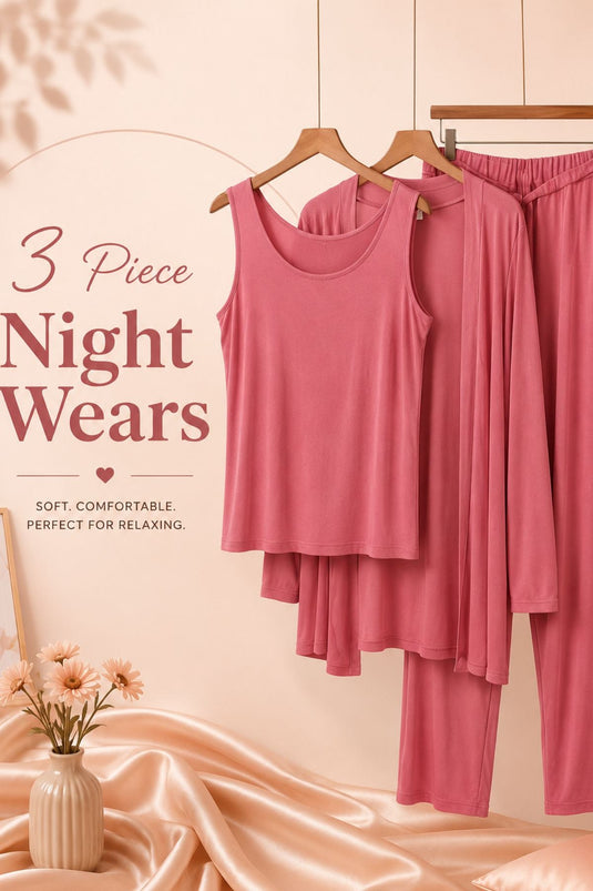 3 Peice Night Suits