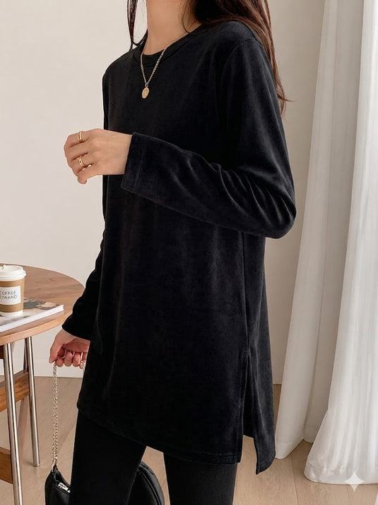 Plain Black Long Shirt