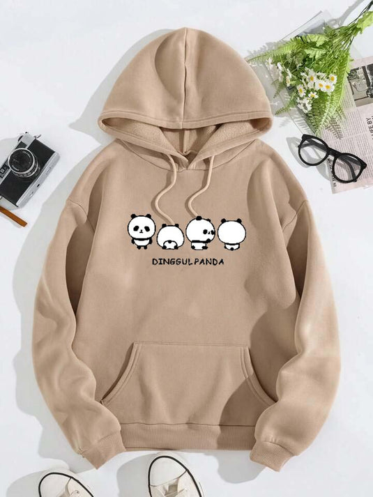 Camil Dingul Panda Printed Hoodie