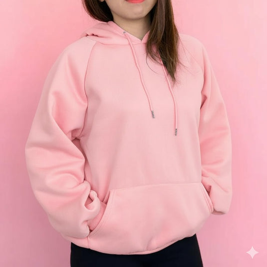 Plain Baby Pink Hoodie