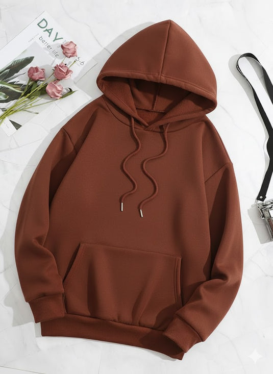 Plain Brown Hoodie